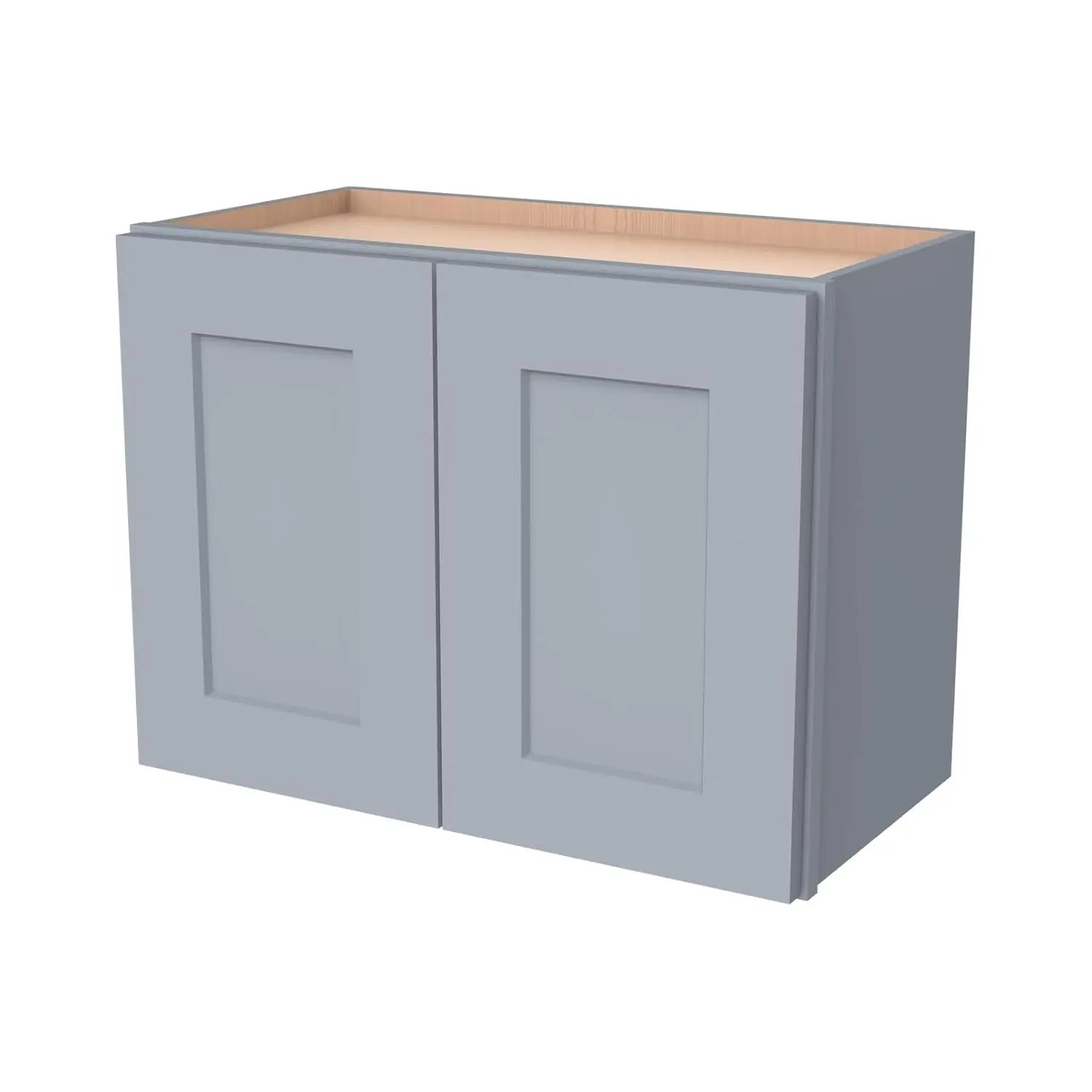 Solid Wood Wall-Mounted Cabinet Shaker Style Refrigerator Wall Kitchen Cabinet, Storage Cabinet for Kitchen, Customized