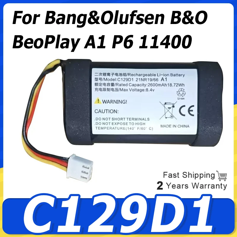 7.2V 2ICR19/65 2INR19/66 CA18 C129D1 Replaceme Battery For Bang&Olufsen B&O BeoPlay A1 P6 11400 Bluetooth Speaker