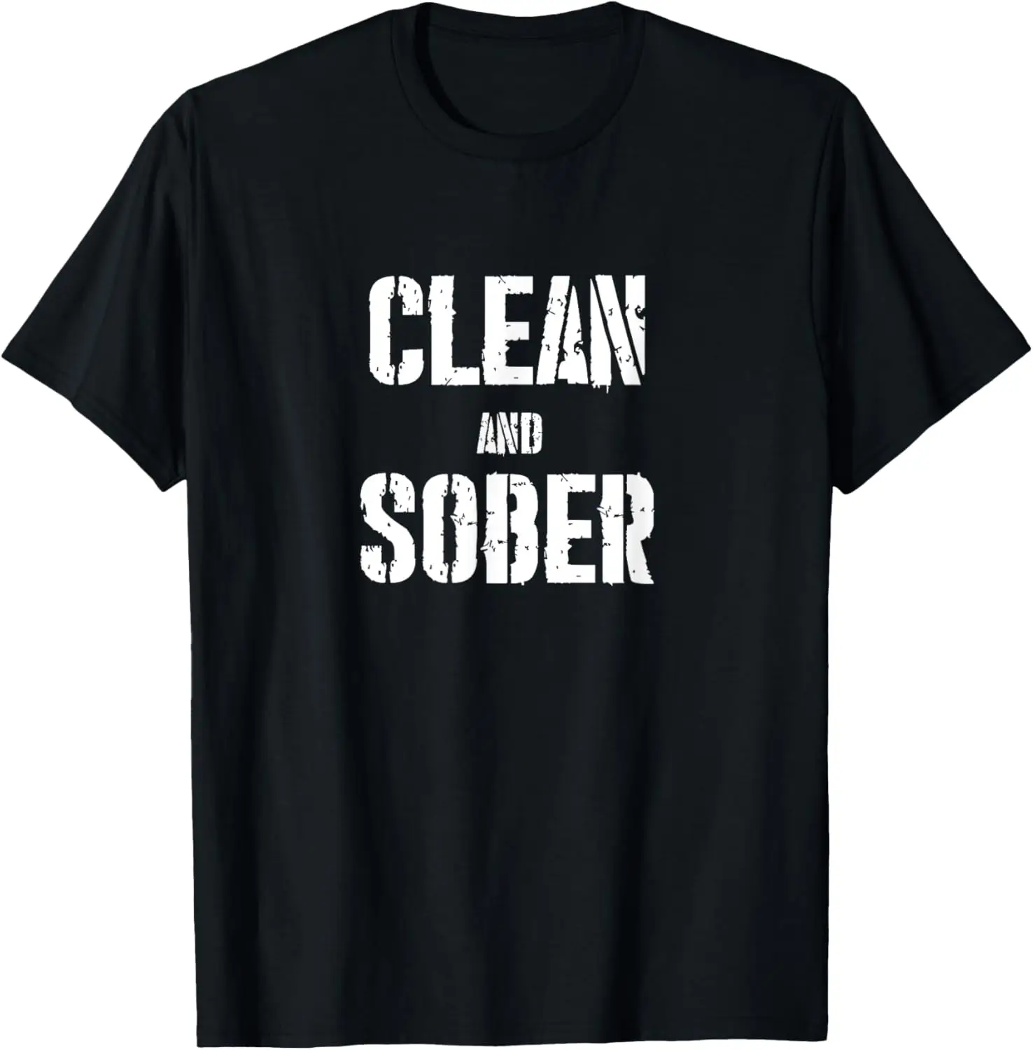 تي شيرت Clean and Sober Group المخدرات والخالية من الكحول