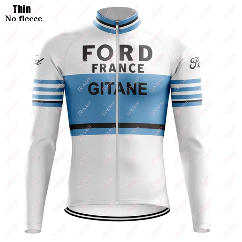 Retro Cycling Jersey for Men MTB Jersey, Bicycle Team Cycling Shirt, Long Sleeve Bike Wear, Premium Cycle Clothes, New 17 Styles