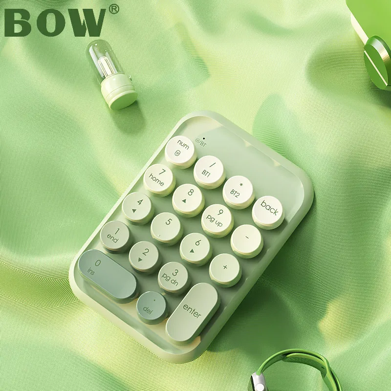 Mini Numeric Keyboard Bow Hangshi Wireless Bluetooth The Third Mock Examination Gradual Change Small Numeric Keyboard Bank Hot