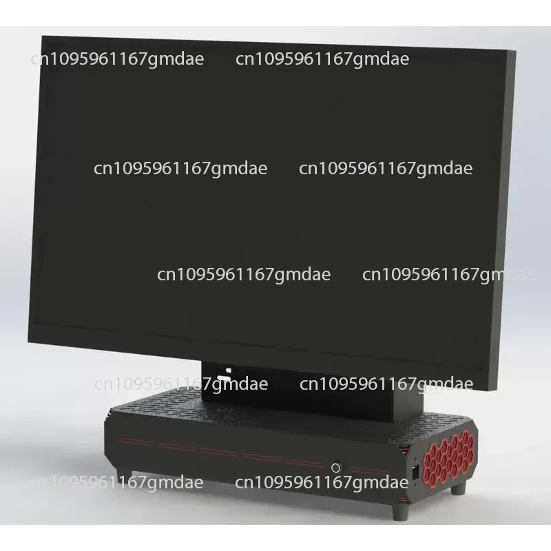 itx chassis single display machine luminous grass display bracket chassis matx desktop A4 1U mini chassis