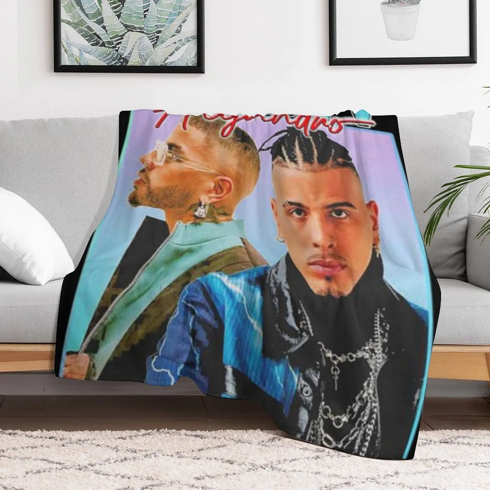 Alejandro Vintage Rap Music Throw Blanket manga Heavy Decoratives Blankets