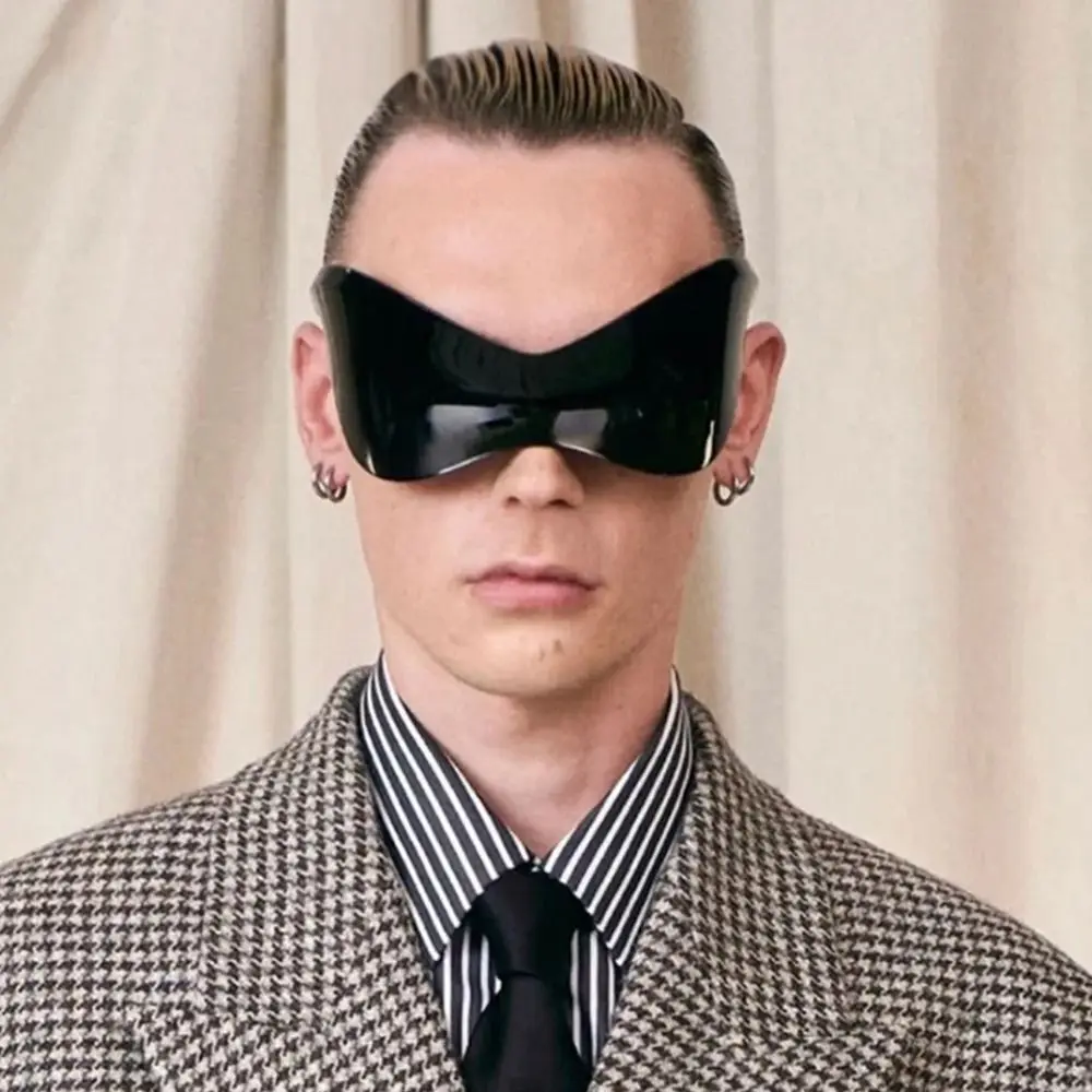 

Rimless Sports Sun Glasses Punk Oversized Shades for Men Women Wrap Around Futuristic Sunglasses Y2K Sunglasses