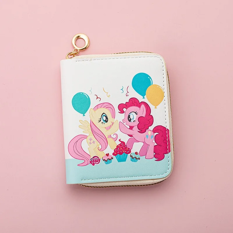 My Little Ponys Creatieve Portemonnee Kawaii Twilight Sparkle Rainbow Dash Applejack Sleutelhanger Zero Money Bag Kinderen Geschenken