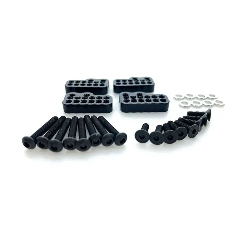 B78B-For Axial Capra 1.9 UTB -AXI03004 Porous Shock Absorber Fixing Code Aluminum Alloy Front And Rear Replacement Parts ,Black
