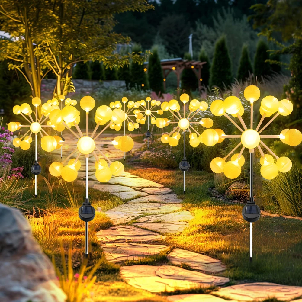Holiday Yard Decor IP44 Waterproof Solar Lantern Lamp LED Outdoor Front Door Garden Path Landscape Solar Powered