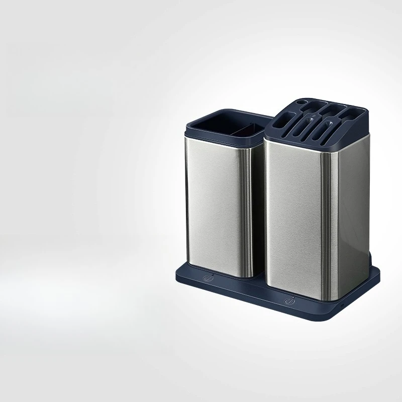 

Sterilizing knife holder, chopstick cage integrated, kitchen multi-function, stainless steel storage
