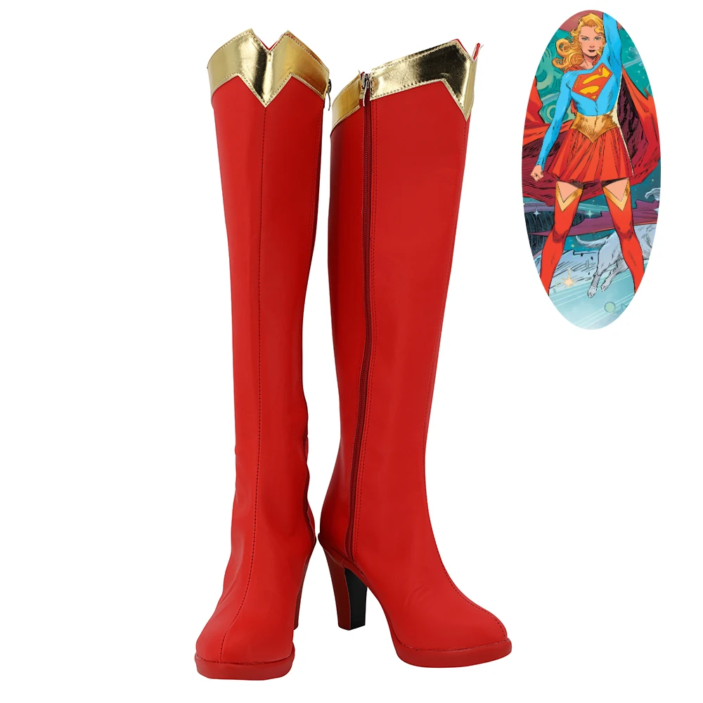 Kara Zor El Linda Lee Cosplay Women Boots