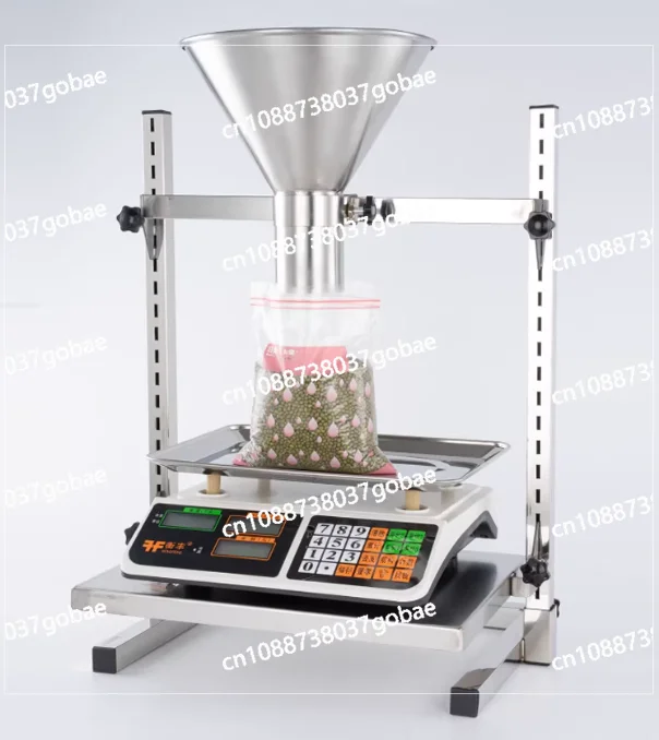 With Bracket Refueling Funnel Food PackagingStainless Steel Large Diameter Vacuum Bag Oil-proof Sub-packaging,