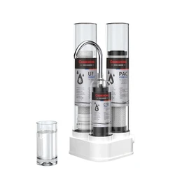 Drinking Water Filter, 3-stage Ultrafiltration Membrane, Commercial, Activated Carbon Water Purification System, Stainless Steel