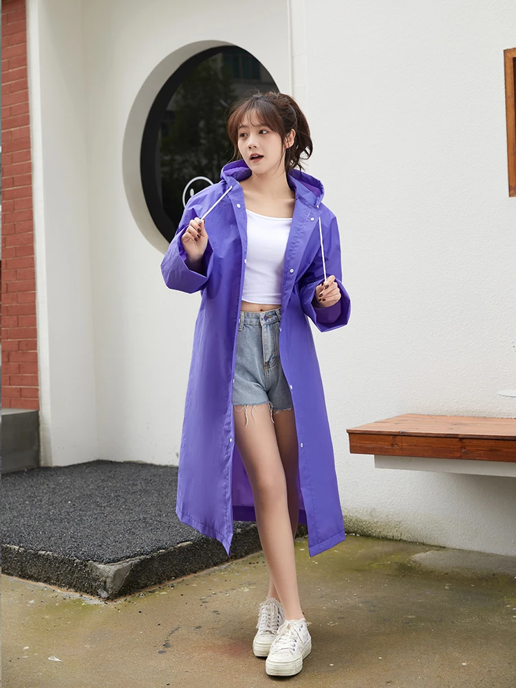 Raincoat Men Women Thickened Impermeable Waterproof Raincoat Tourism Outdoor Hiking Rain Poncho Raincoat Hooded Rain Coat