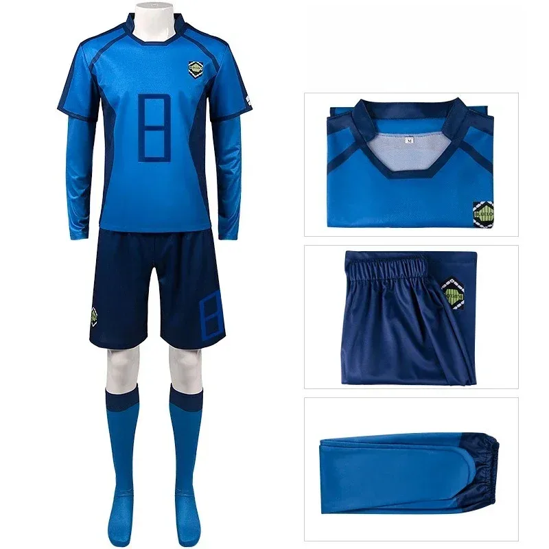 Blue Prison Cosplay Costume BLUELOCK Anime Ball Set Ordinary High School Students Football Sports Survival Game