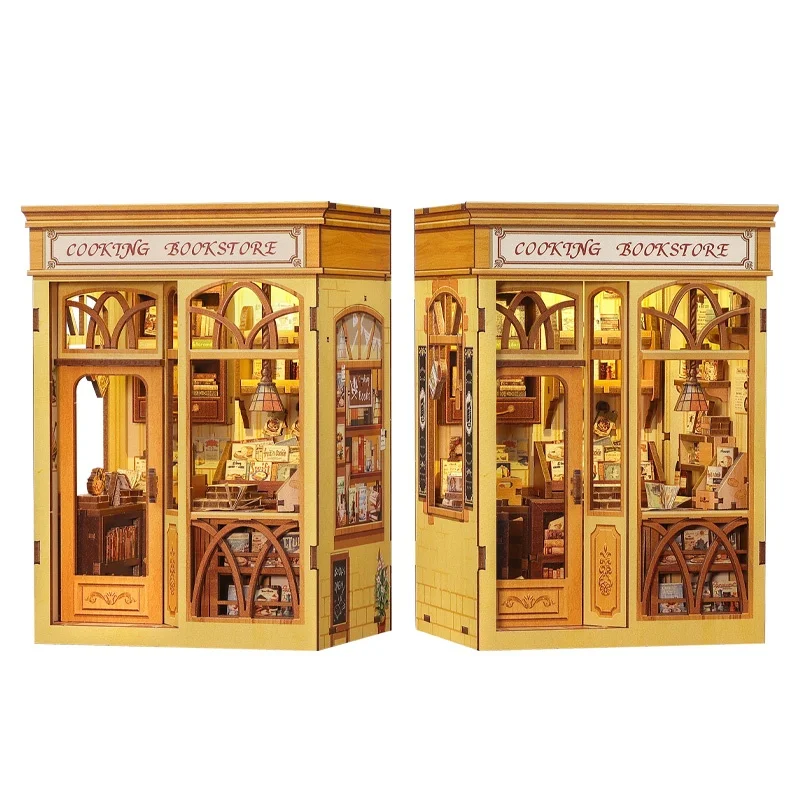 

CuteBee 2025 New Style 3d Book Nook BJAA202 Library Book Nook Diy Miniature House Diy Book Nook Kit Puzzles for Adults