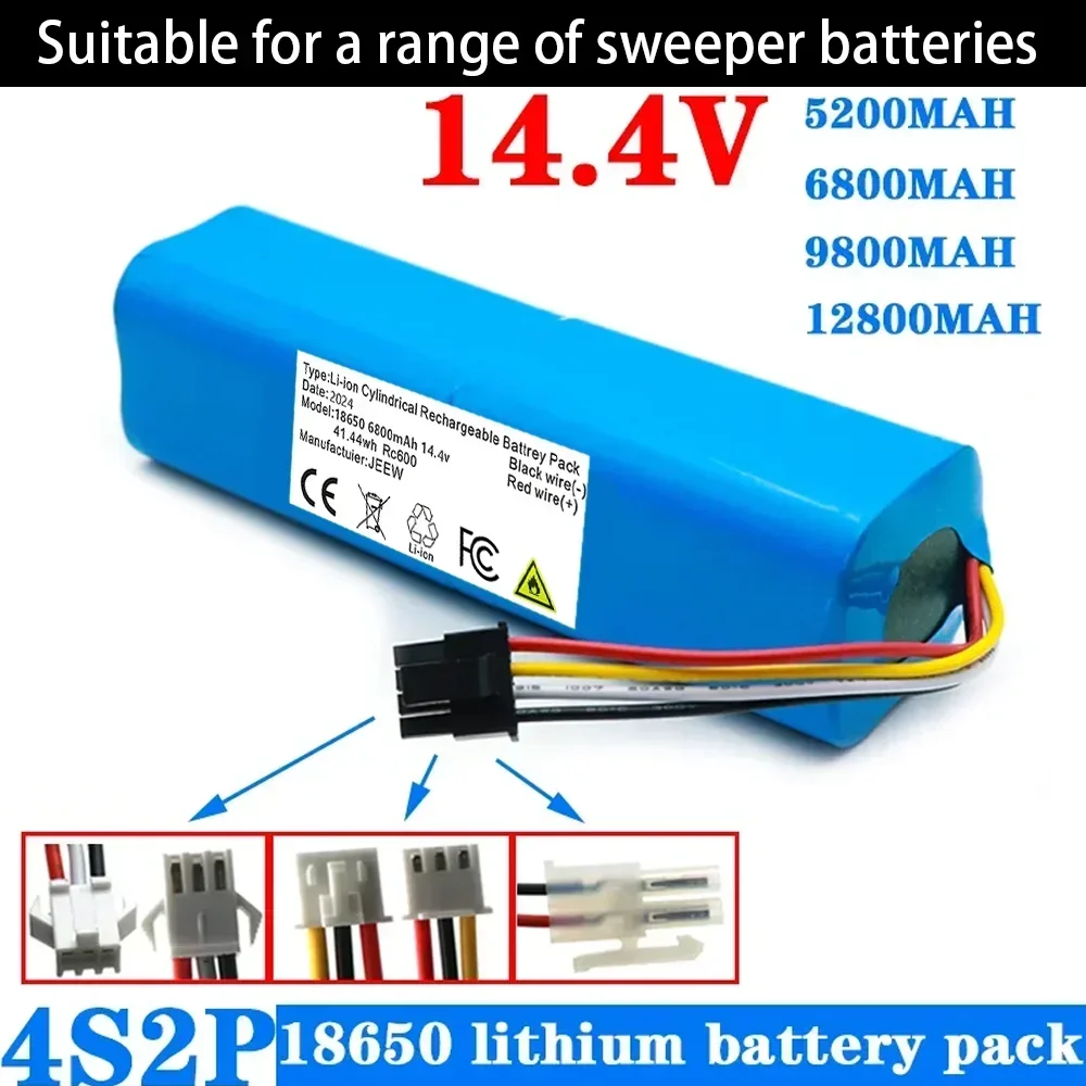 14.4V 12800mah For XiaoMi Lydsto R1 Accessories Lithium BatteryRechargeable Battery Pack is Suitable For Repair and Replacement