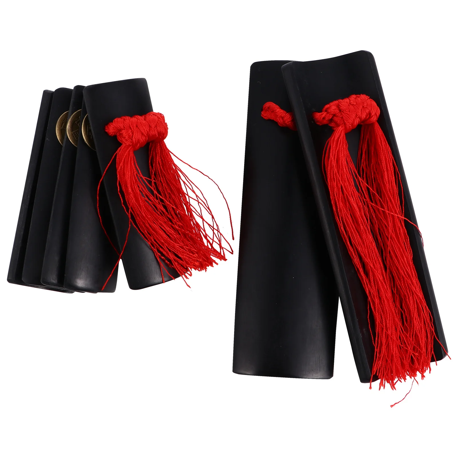 

1Pair Chinese Traditional Kuaiban Bamboo Clapper Castanets Handmade Hand Percussion Instruments for Allegro Music Training