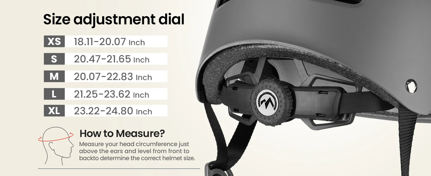 OutdoorMaster Skateboard-Fahrradhelm mit zwei herausnehmbaren Innenfutter, Belüftung, Multi-Sport-Scooter-Skatehelm, verstellbar für Erwachsene – Detail 5
