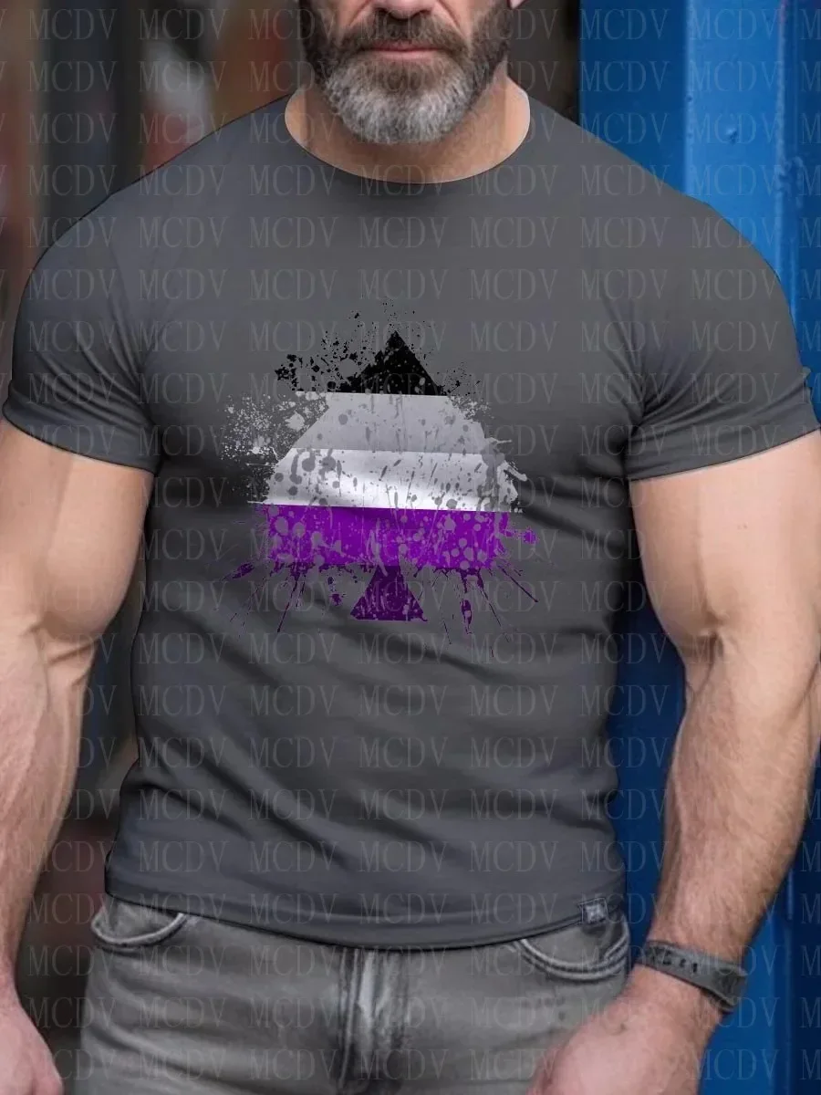 

Men's Poker Pride T-Shirt Casual 3D Printed T-Shirt Summer Tees Tops The Colorful The Best He Him Hole LGBT3D Printed T Shirt