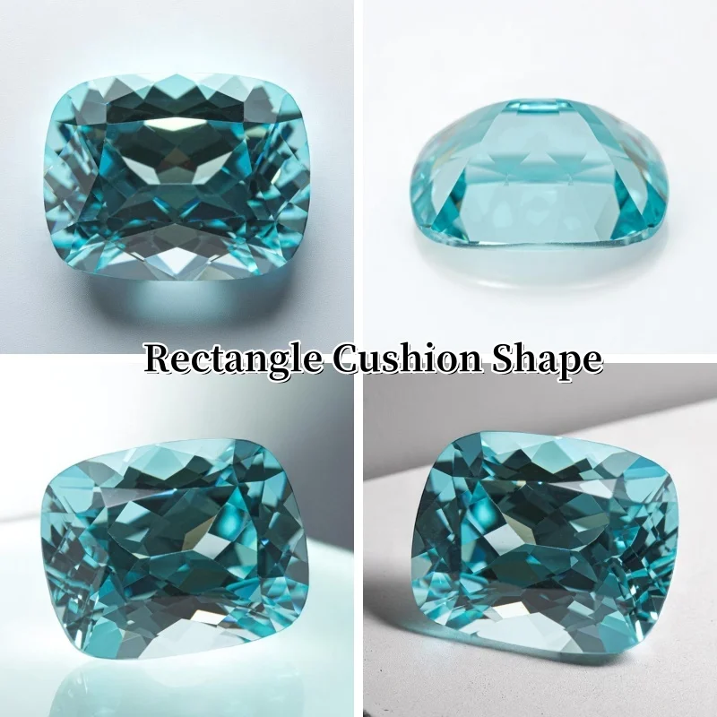 Laborgezüchteter Paraiba-Edelstein in Quincunx-Form für DIY-Schmuckherstellung, Einlage für Ringe und Halsketten, Wählbares Zertifikat – Detail 12