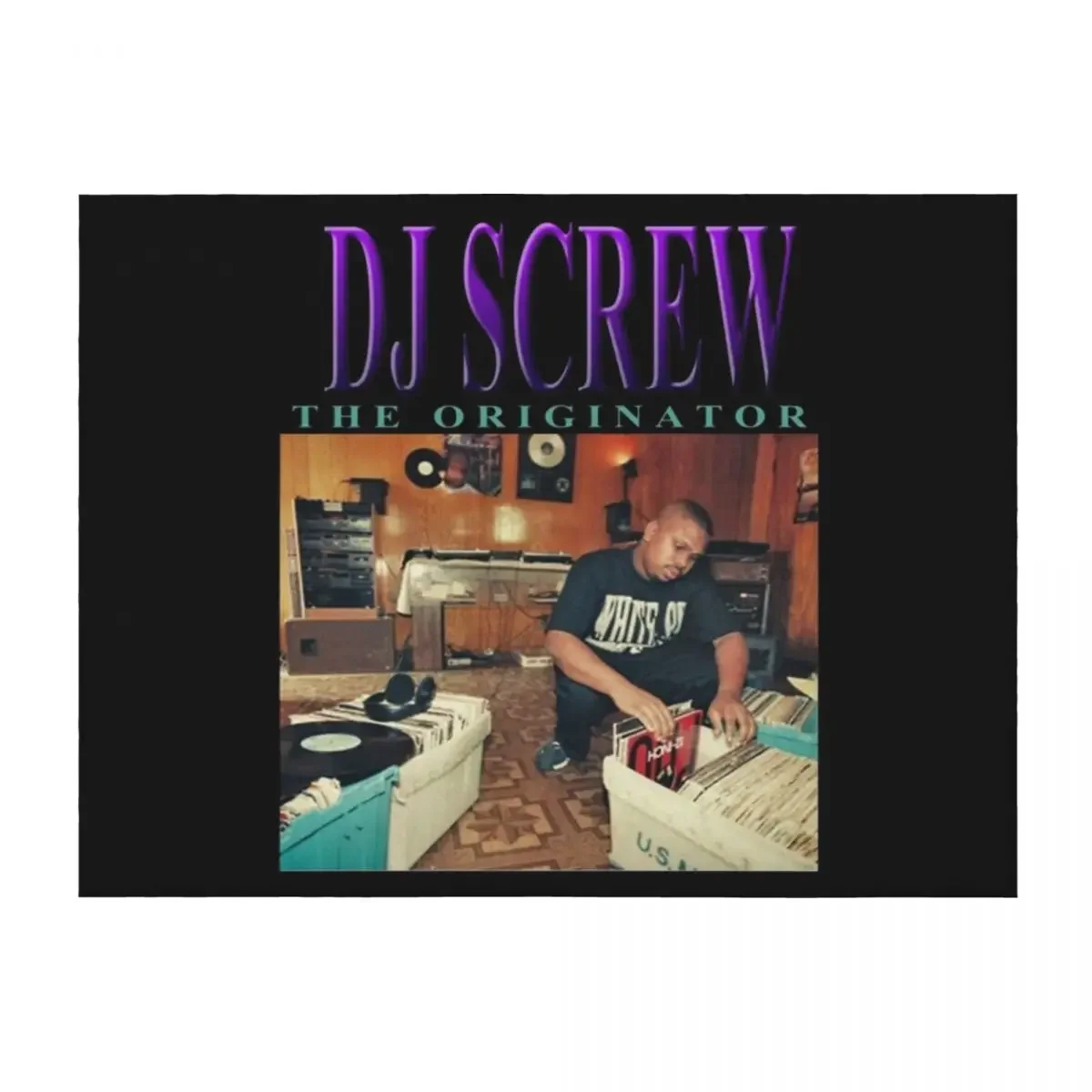 

DJ SCREW THE ORIGINATOR 90's TRIBUTE Throw Blanket Decoratives Camping Winter beds anime Blankets