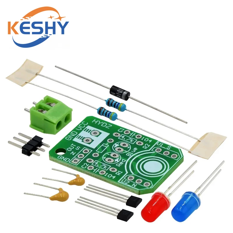 Magnetic detection Hall magnetic induction sensor magnetic pole discriminator North and South Pole detection module DIY parts