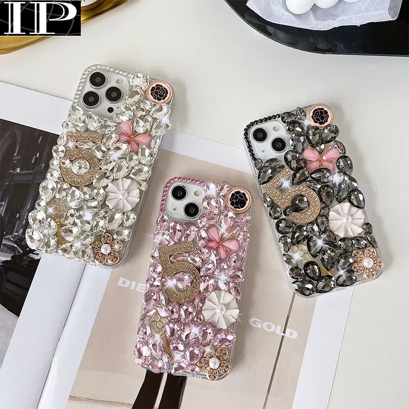 

Роскошный чехол для мобильного телефона со стразами Bling Girl с блестками и бриллиантами для IPhone X XS MAX 11, 12, 13, 14, 15 Pro Max