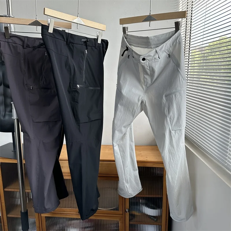 

Men's Outdoor Casual Pants Thin Soft ell ket Functional Sle Wear Resistant Waterproof Slim Fit Nylon Spandex Blend