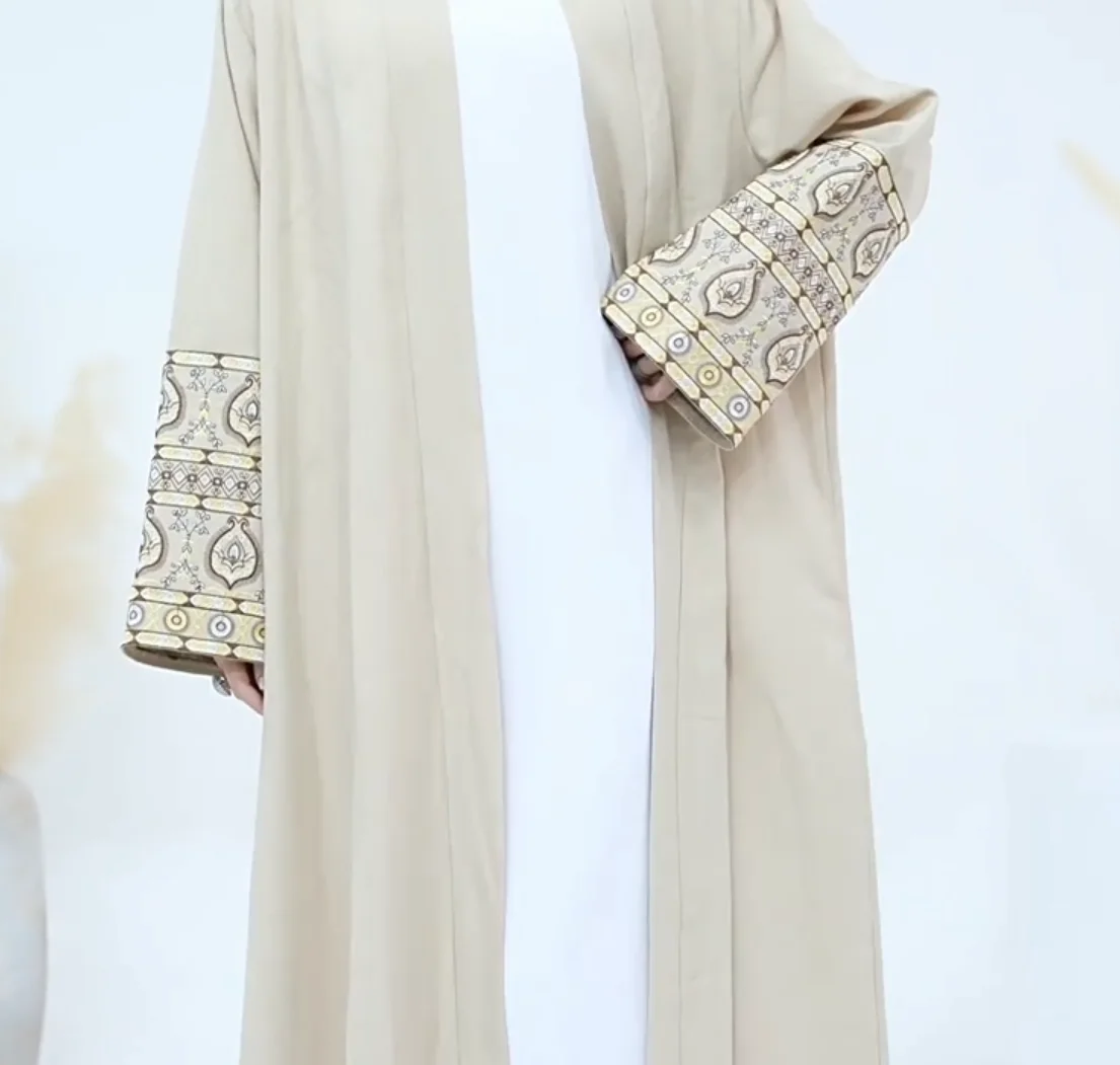 

Открытая Абая Дубай Турция Кардиган Хиджаб Платья для женщин Исламская одежда Рамадан Ид Мусульма Скромное длинное платье