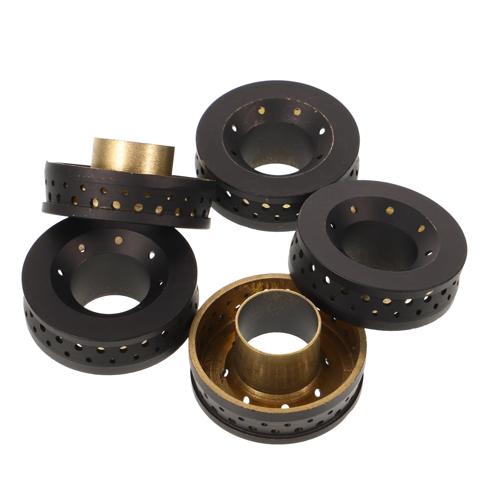 

5Pcs Copper Universal Burner Core Gas Stove Small Fire Cover Stove Top Caps Fire Distributor Gas Cooker Copper Distributor