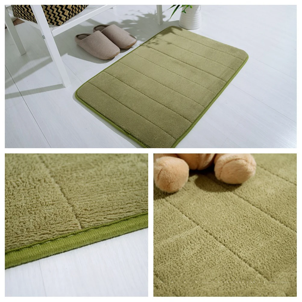 

30 *50cm Non-slip Floor Mat Area Rugs Coral Slow Rebound Carpet Entrance Memory