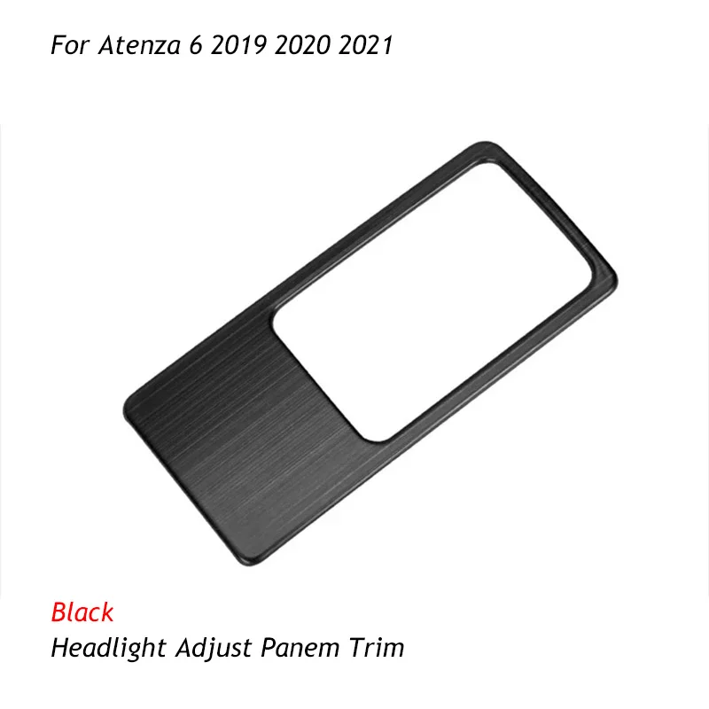 Car Head Lamp Light Switch Headlight Adjustment Knob Panel Control Protective Trim  Styling For Mazda 6 Atenza 2019-2021