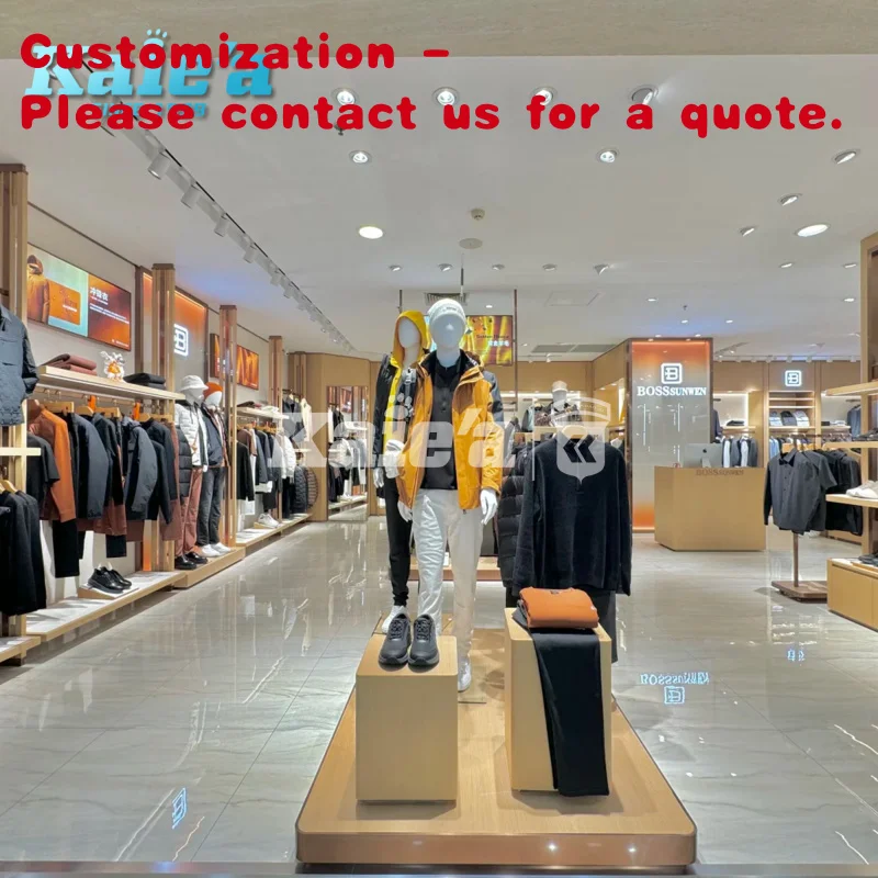 

custom.Retail Apparel Department Store Fixtures Boutique Man Shop Design Display Mens Clothing Shopping Mall Racks Menswear Shop