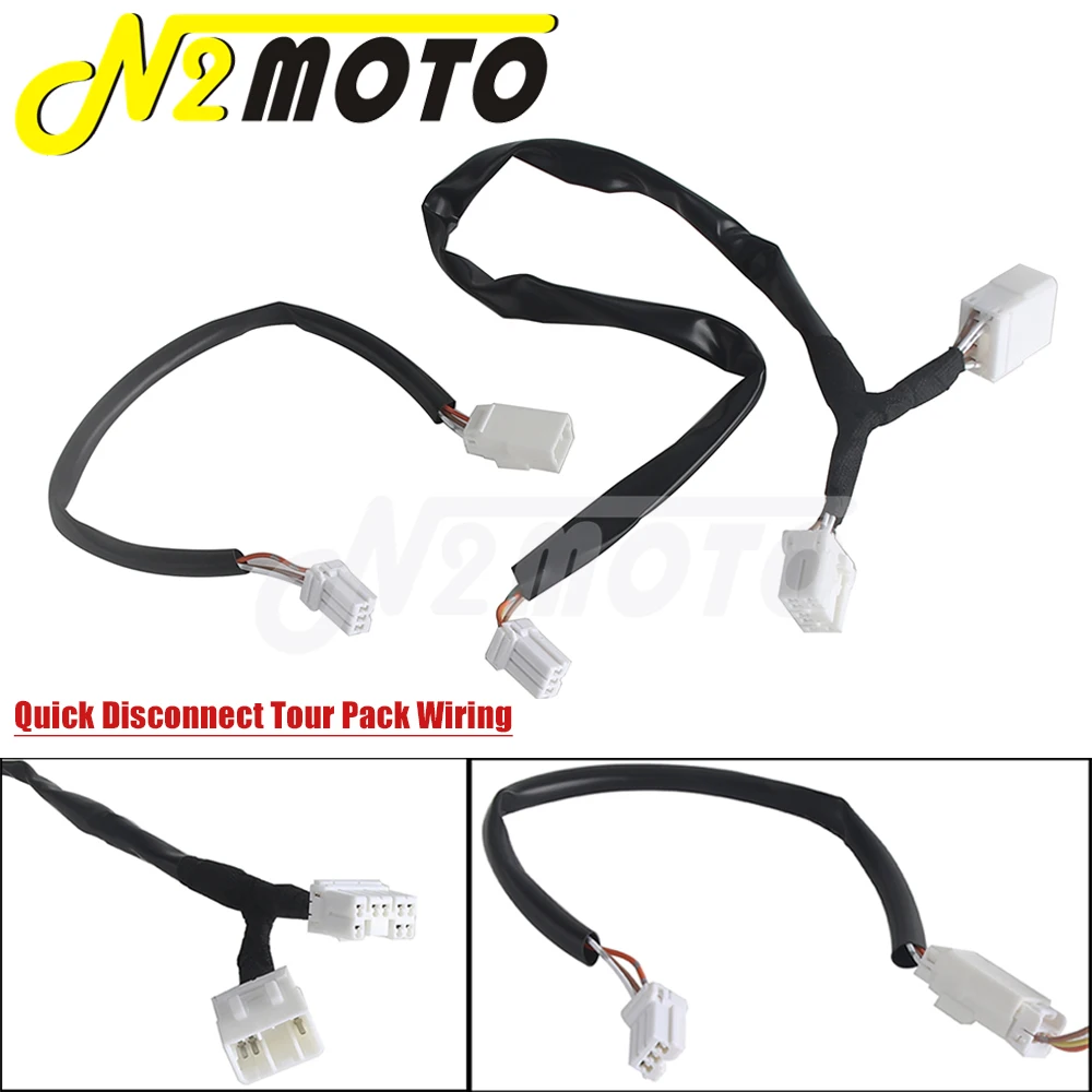 Motorcycle Quick Disconnect Harness For Harley Road King Electra Glide 98-13 Replace CD-TP-QD-13 Disconnection Tour-Pack Wiring