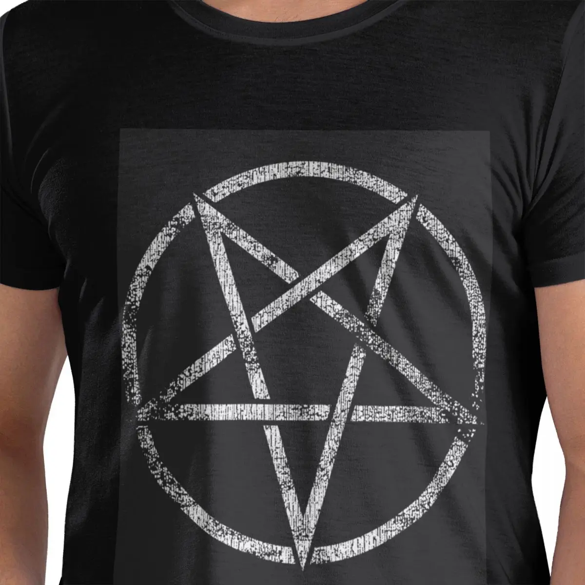 

Occult Satanic Pentagram 100% Cotton T-Shirt Men's Fashion T Shirts Men O-Neck Short Sleeve S-6XL