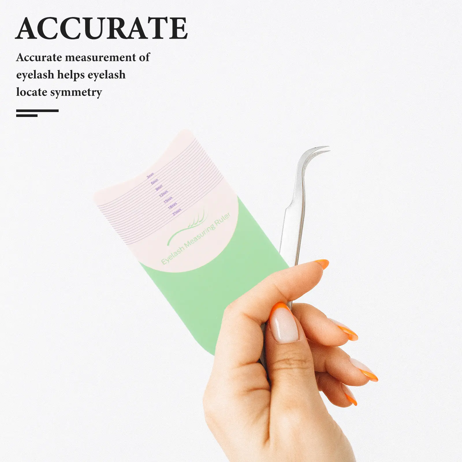 5Pcs Lash Extension Measuring Tool Eyelash Length Rulers Eyebrow Lash Precision Measuring Instruments Beauty Tools