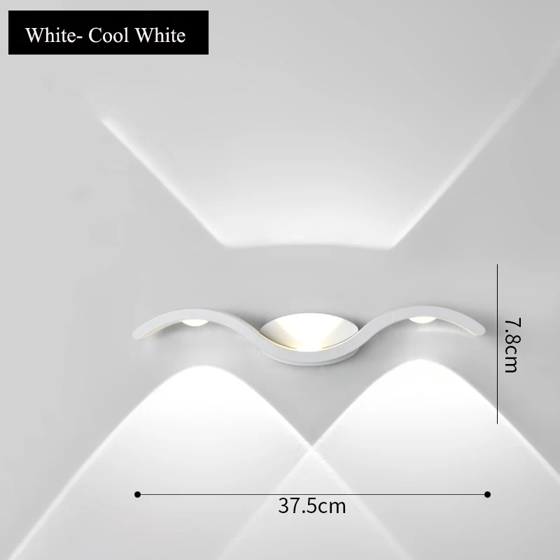 Indoor 9W LED Wall Light Garden Wall Lamp IP65 Waterproof Lamp Fixture House Decoration Lighting Corridor Aisle Light