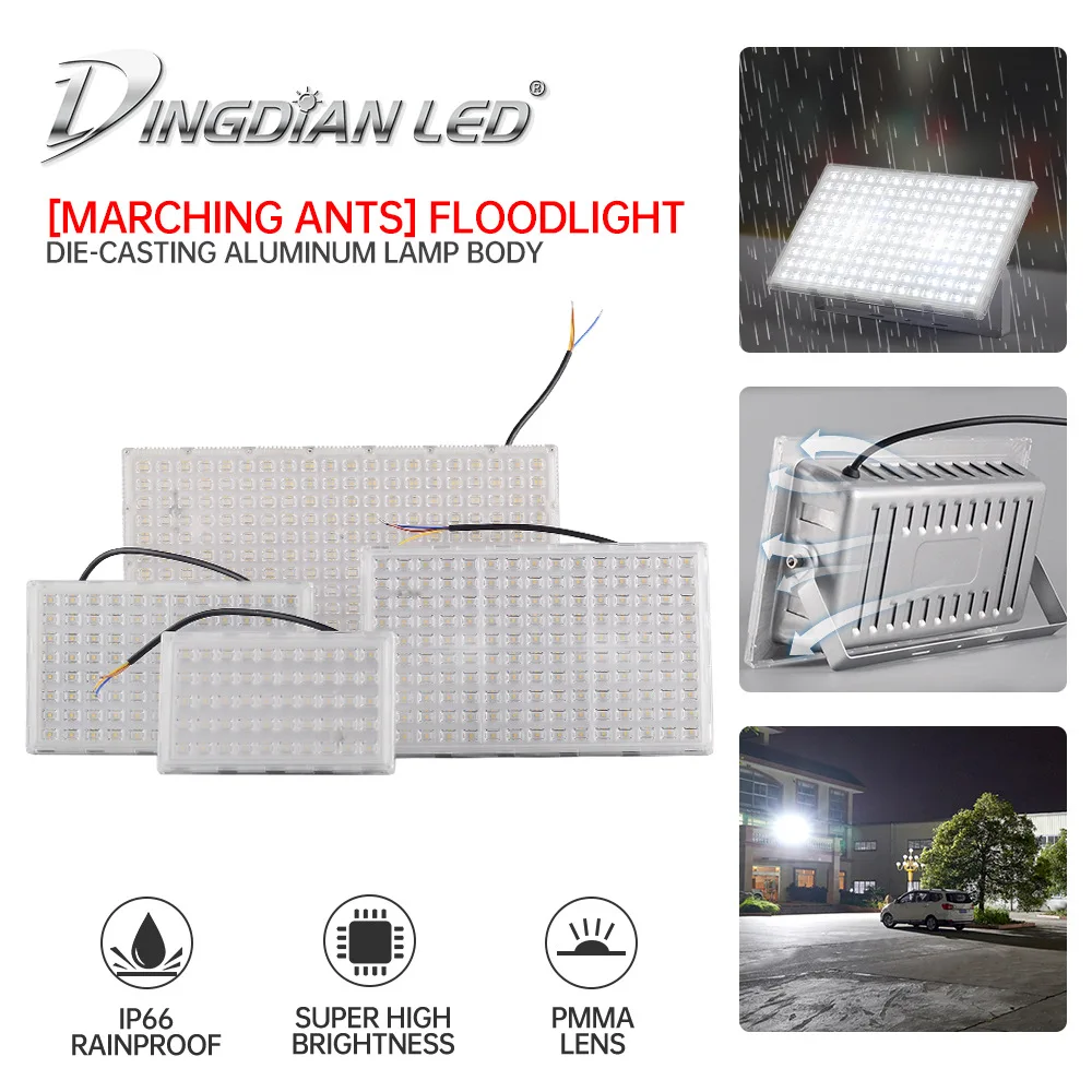 

LED Projection Light Outdoor 50/100W Waterproof Construction Site, Stadium, Park High-power Advertising Projection Light IP66