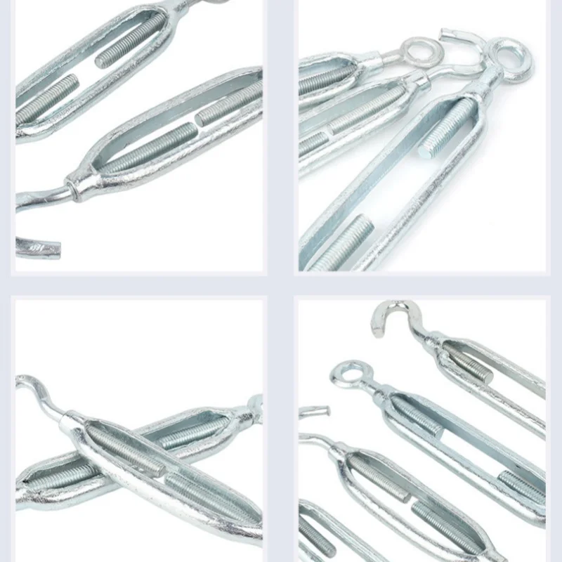 M6~m30 Carbon Steel Oc/cc/oo Type Hook Eye Turnbuckle Heavy Duty Rigging Sailing Hardware Turnbuckle Wire Rope Tension