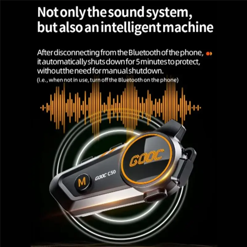 Classic-Motorcycle Earphones Helmets Headset Bluetooth 5.3 Headphones Wireless Headset Bike Earphone Handsfree 3D Stereo Earbud