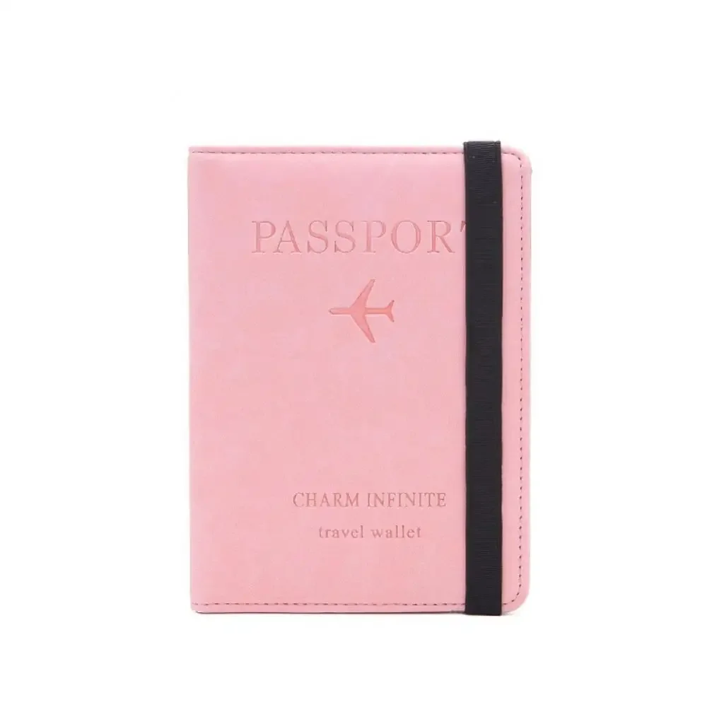 Custodia multifunzionale portatile custodia in ecopelle RFID Business Passport Air Ticket Bank ID Card Holder Cover Case