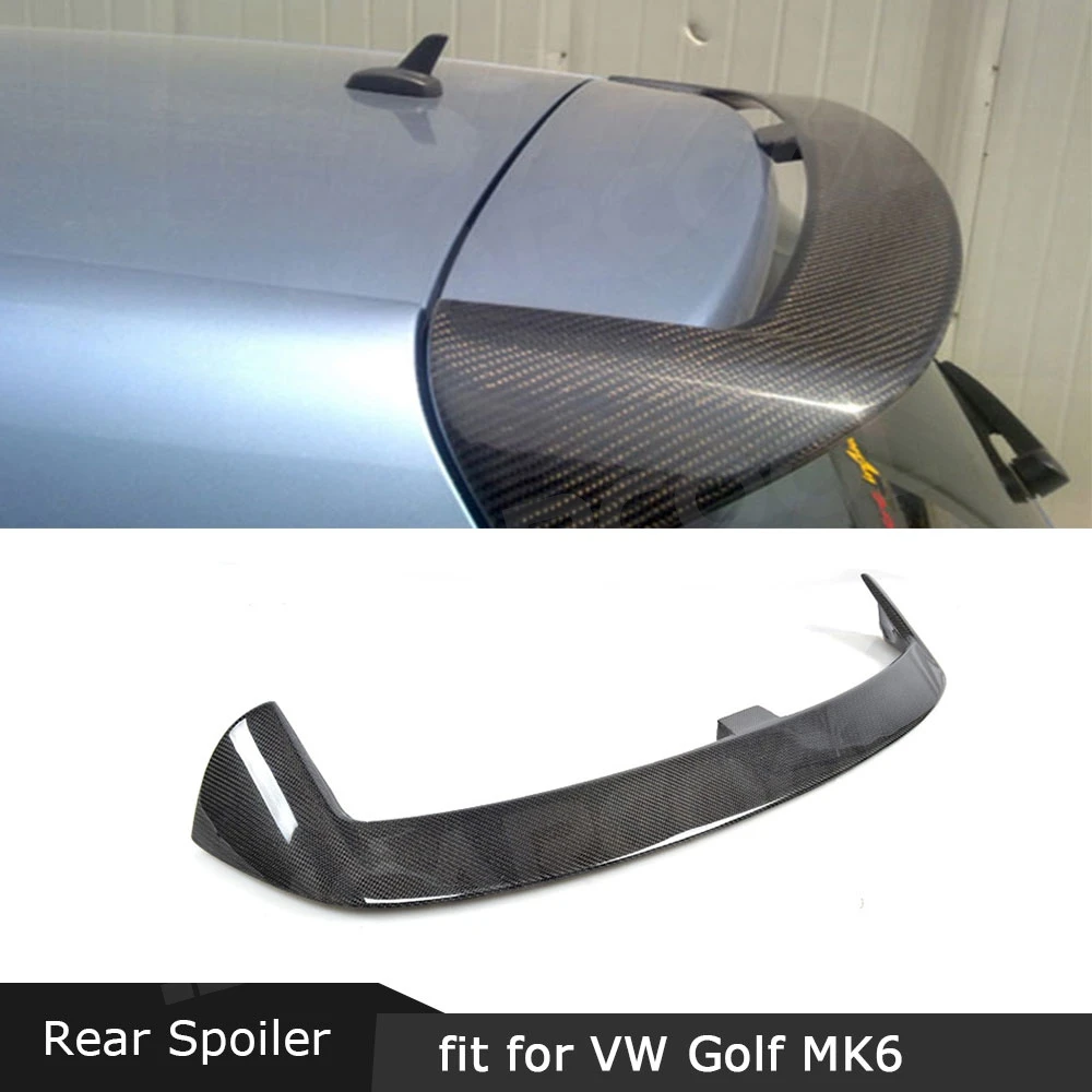 

JMCARCOOL задний спойлер на крышу из углеродного волокна для VW Golf 6 VI MK6 Standard 2010-2013 VX Style FRP Верхние крылья для губ Внешнее украшение