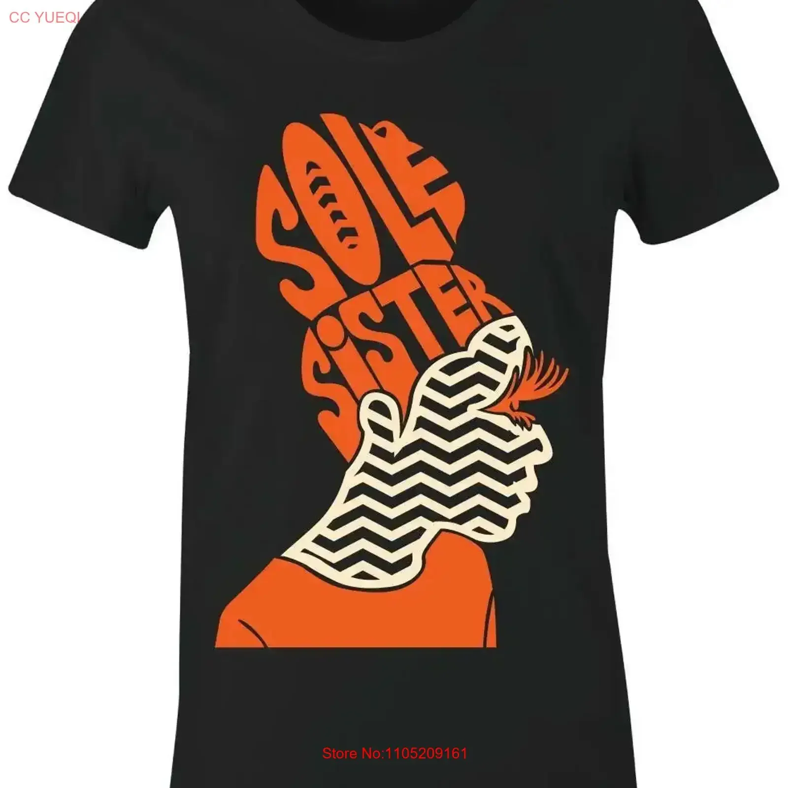 تي شيرت SOLE SISTER 4 للسيدات للصغار يتطابق مع اللوحة الخلفية المحطمة الرجعية 3 0 1's خمر غسلها أوم لينة ملابس الشارع عادية #1