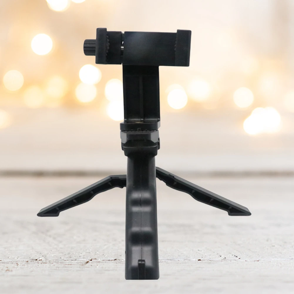 Portable Tripod with Clip Tabletop Tripod Flexible Action Camera Holder Tripod 360 Degree Rotation for Smart Phone Action Camera