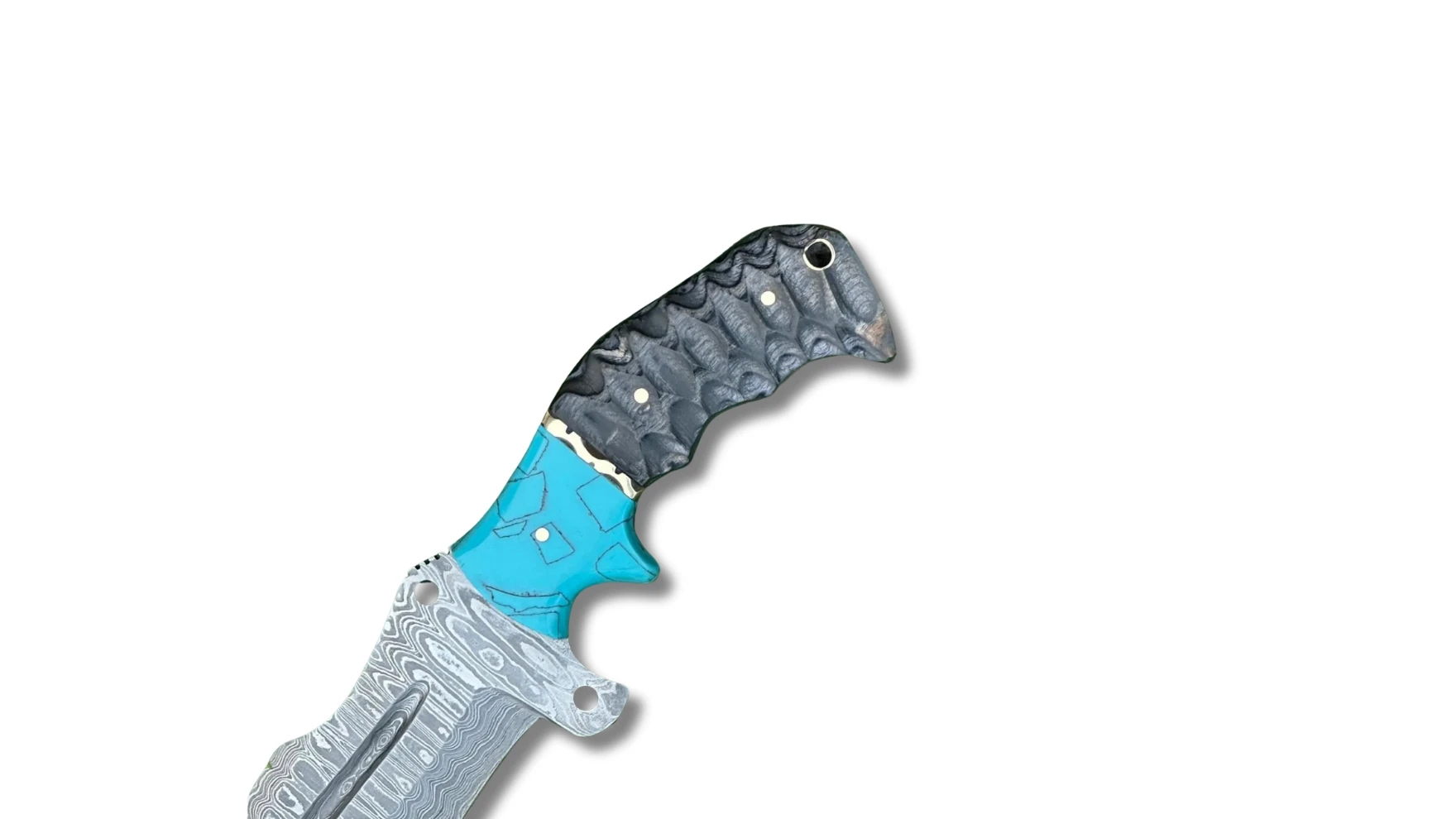 Camping Hiking Accessories Hanmade Jexa-HC-001 Multi-Function Skinner Knife with Micarta and Resin Handle Leather Sheath