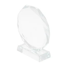 Blank Crystal Decorate Trophies for Adults Decor Tableop Transparent Award Accessories Glass Child