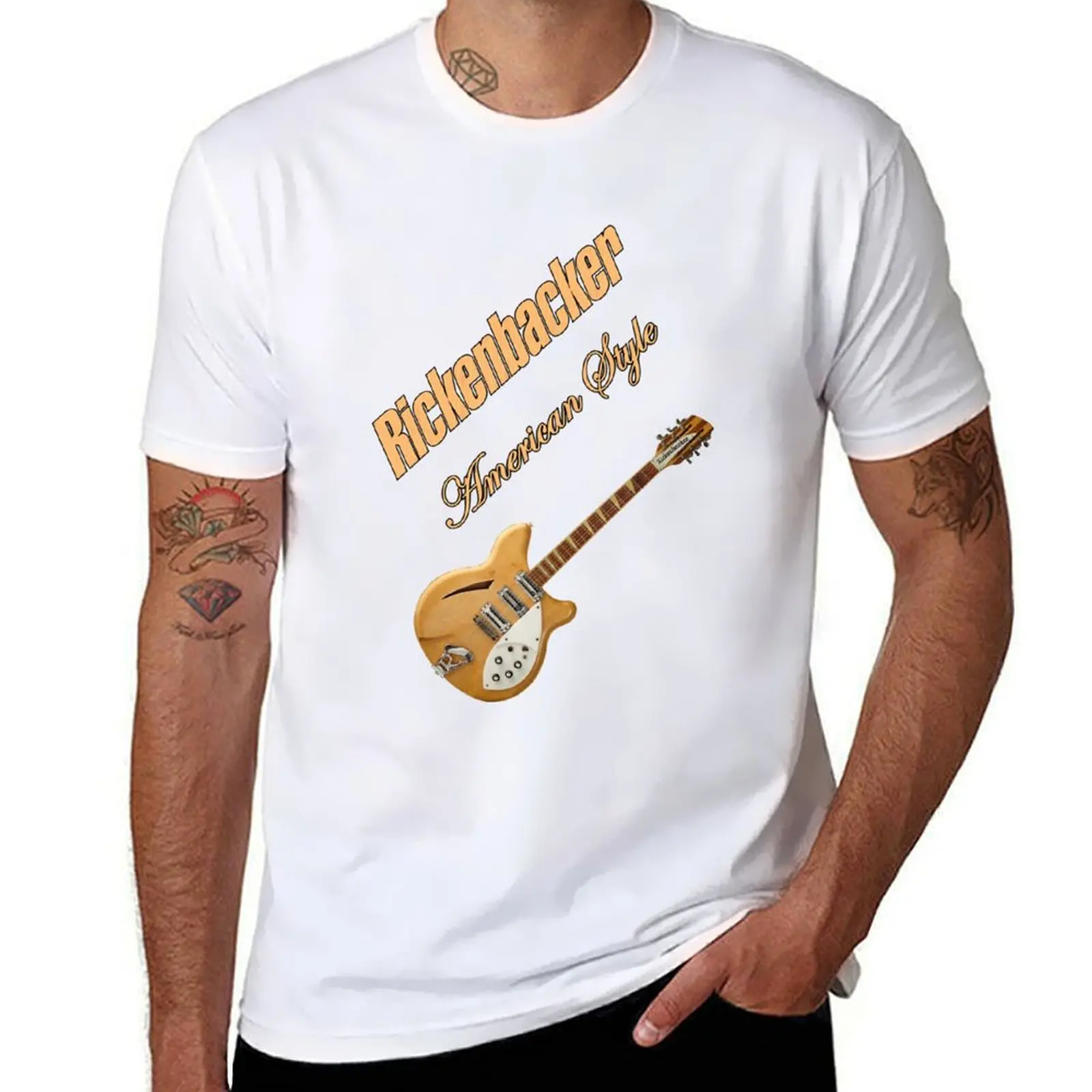 

Rickenbacker Natural 12s American Style T-Shirt t shirts designer t shirts for man graphic vintage T-Shirt