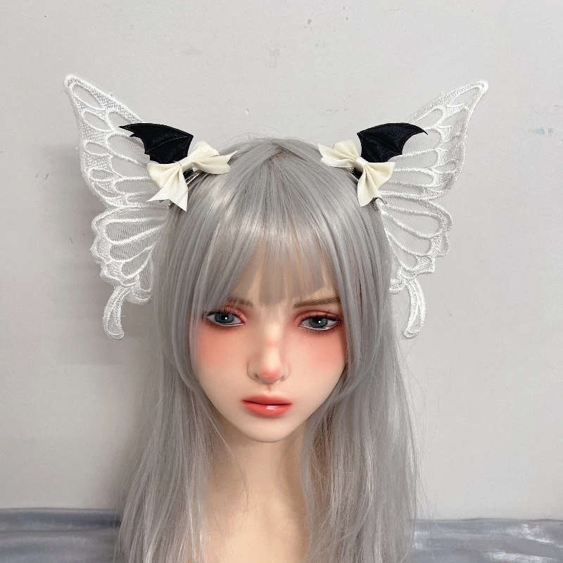 Butterfly Gothic lolita cosplay Harajuku Punk hairbands hairband hair hoop Lolita Buckle Punk cosplay Headband