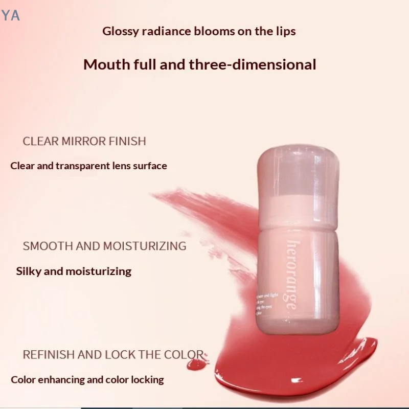 

[MP]HERORANGE Mirror Water Lip Gloss Crystal Jelly Lipstick Hydrating Plumping Moisturizing Colored Lip Tint Lips Care Makeup
