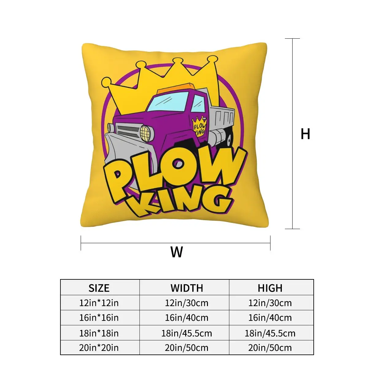 Plow King The Healthy Competition Square Pillowcase Cushion Cover Pillow Case Throw Pillow Cover for Home Bedroom Car