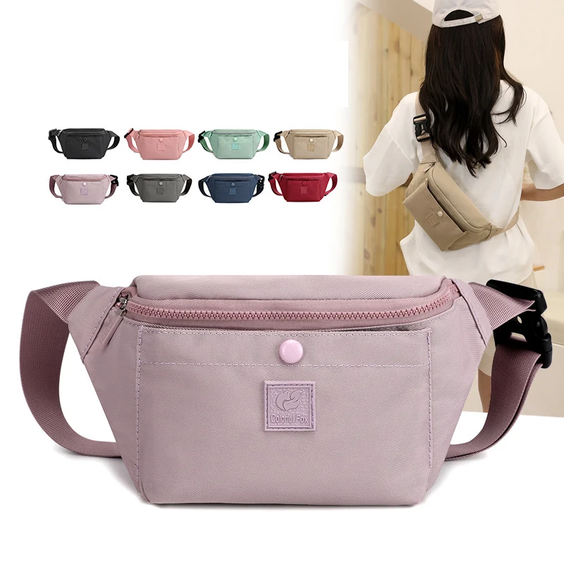 2023 New Women Waterproof Nylon Waist Bags Ladies Fashion Bum Bag Travel Crossbody Chest Packs Hip Bag Women Portable Bolsas